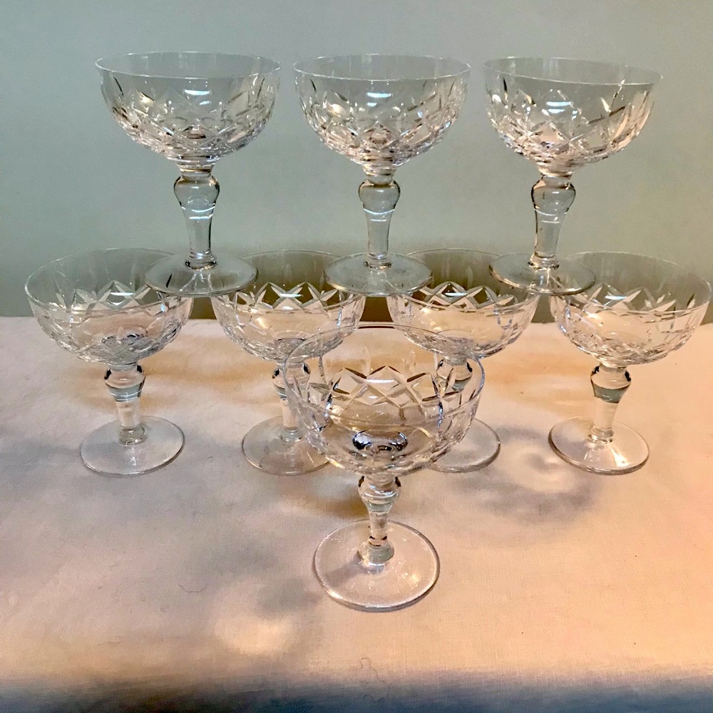 Stuart Crystal Regent champagne coupes